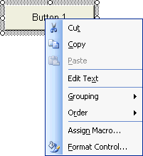Excel: modify a bouton