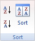 Excel 2007 PivotTable Sort bouton
