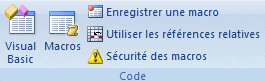 Excel 2007: Développeur-Code