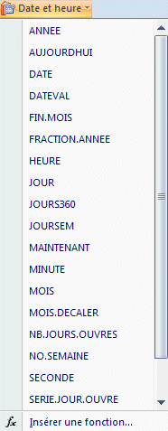 Excel 2007: Formule-Date et heure