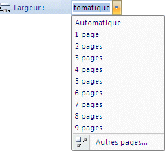 Excel 2007 - lageur d'impression du document