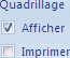 Excel 2007 - Options de quadrillage du document