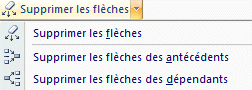 Excel 2007 : Formule - supprimer the fleches