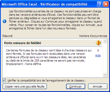 Excel 2007 - Vérificateur de comptabilité