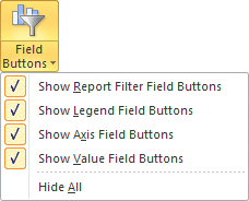 Excel 2010 - PivotChart - Field buttons