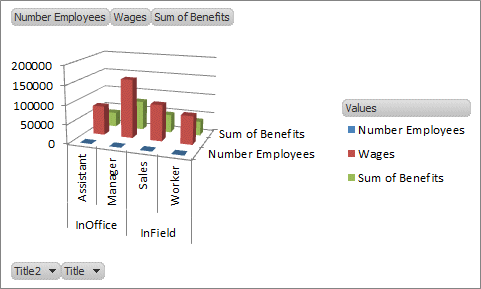 Excel 2010 - Pivotchart - Initial view