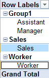 Excel 2010 - PivotTable - Group values