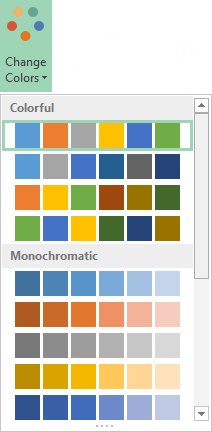 Excel 2013 - Chart - Change colors