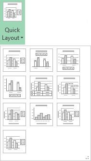 Excel 2013 - Chart - Quick layout