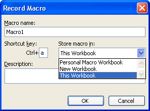 Excel: Macro informations